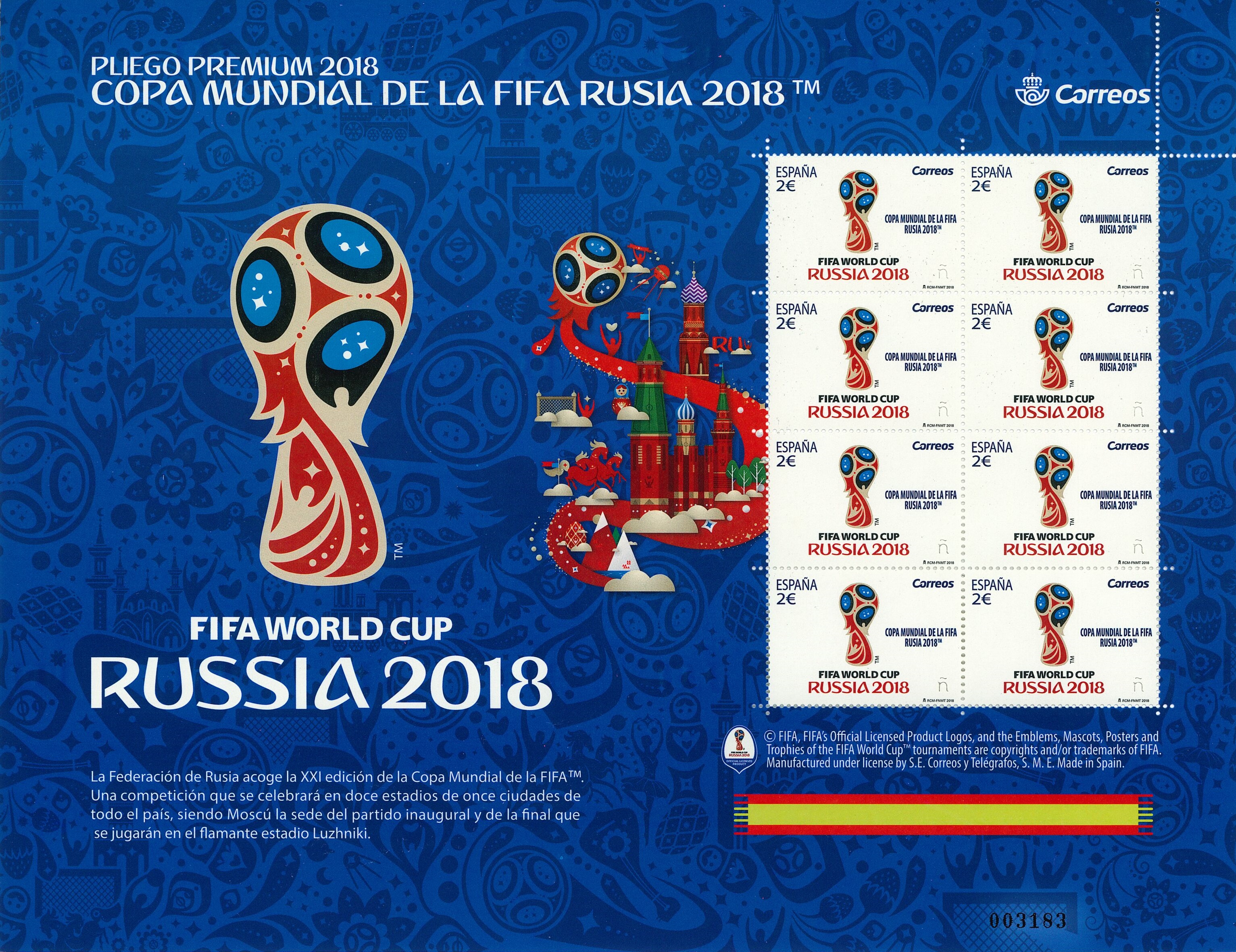 2018 Nº 62 FIFA 2018. COPA MUNDIAL DE LA FIFA RUSIA 2018